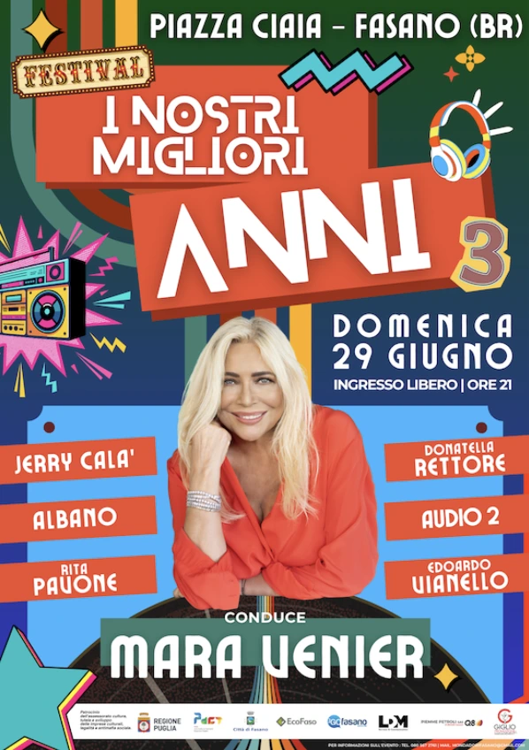 “I nostri migliori anni”, orari e indicazioni per l’accesso all’area spettacolo “I nostri migliori anni”, orari e indicazioni per l’accesso all’area spettacolo - Osservatorio Fasano