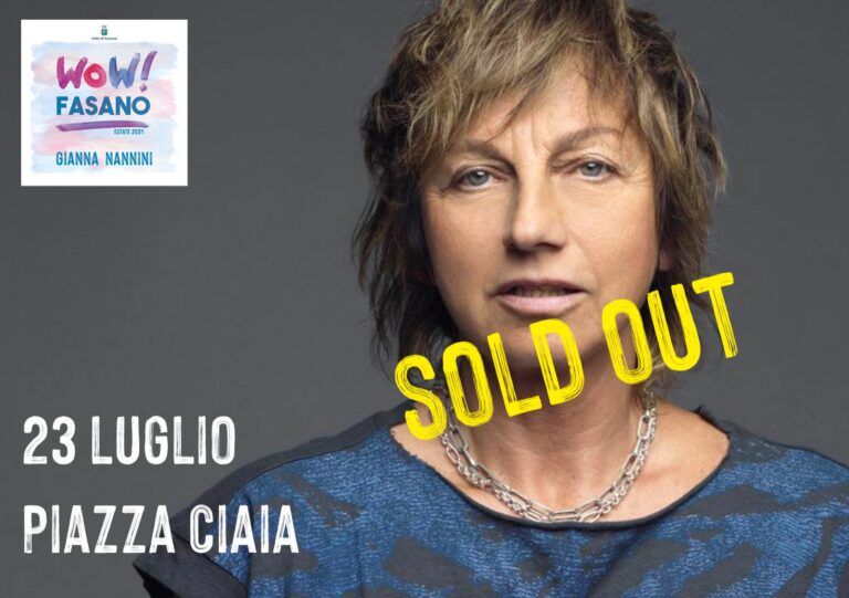 Wow!Fasano: Sold out per Willie Peyote e Gianna Nannini Wow!Fasano: Sold out per Willie Peyote e Gianna Nannini - Osservatorio Fasano
