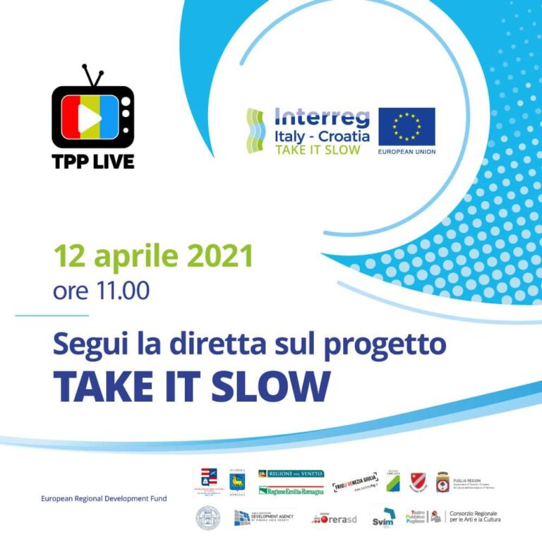 Interreg V-A Italy-Croatia, lunedì 12 aprile la presentazione di TAKE IT SLOW 'Smart and Slow Tourism Supporting Adriatic Heritage for Tomorrow' - Osservatorio Fasano
