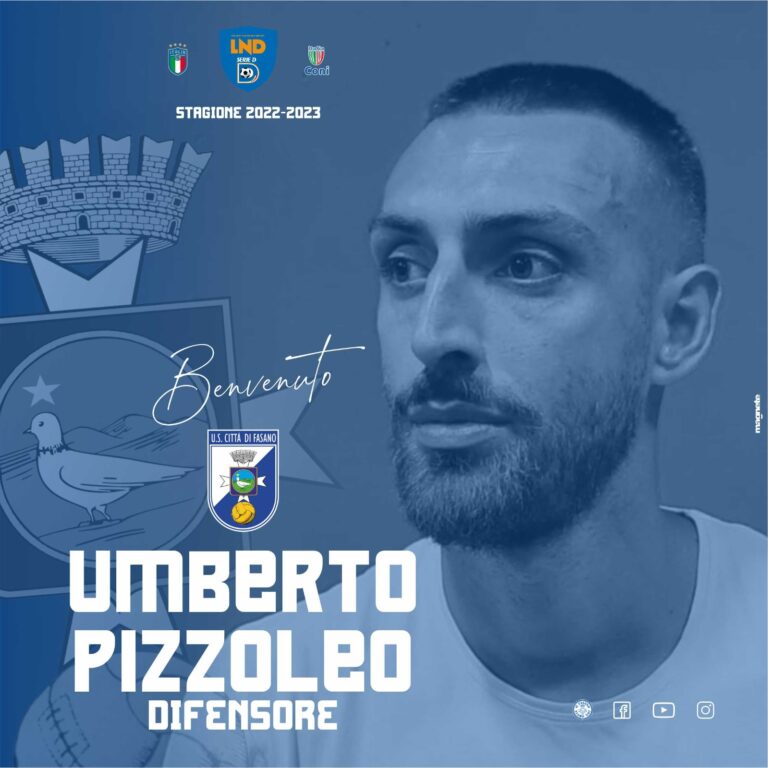 Secondo colpo per il Fasano: firma il difensore centrale Umberto Pizzoleo Secondo colpo per il Fasano: firma il difensore centrale Umberto Pizzoleo - Osservatorio Fasano