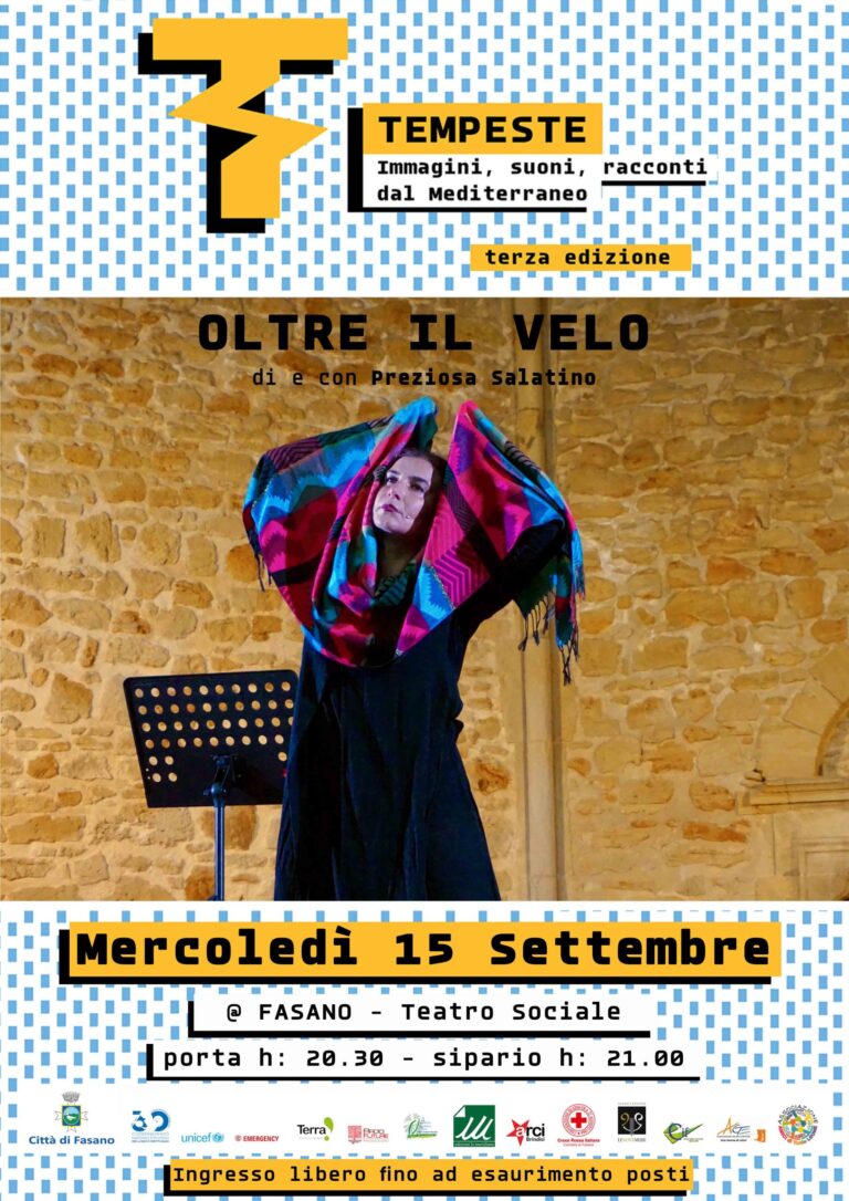 Oltre il velo, al Teatro Sociale uno spettacolo gratuito sui nuovi italiani nell'ambito del Festival 'Tempeste' - Osservatorio Fasano