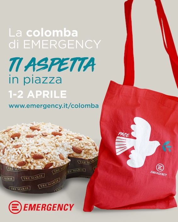 Emergency: la “Colomba di Pace” torna in piazza Ciaia a Fasano il 2 aprile Emergency: la "Colomba di Pace" torna in piazza Ciaia a Fasano il 2 aprile - Osservatorio Fasano