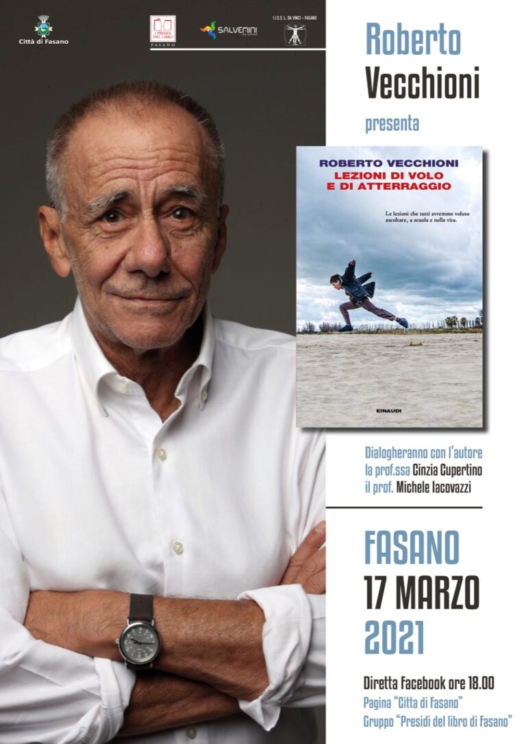 'Lezioni di volo e di atterraggio', Roberto Vecchioni incontra gli studenti di Fasano - Osservatorio Fasano