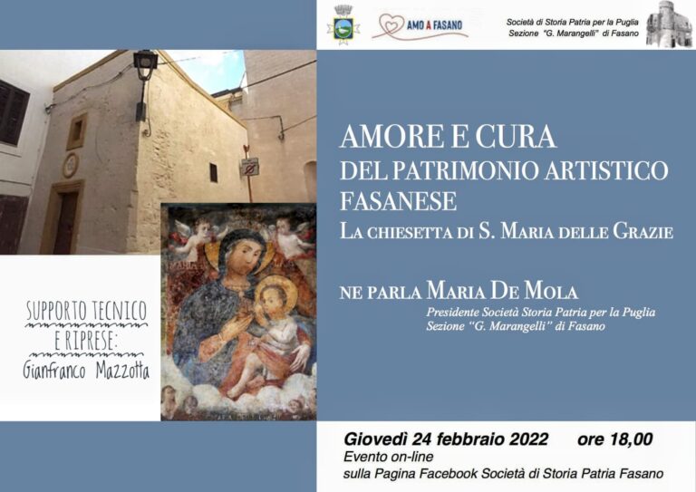 Amore e cura del patrimonio artistico fasanese Amore e cura del patrimonio artistico fasanese - Osservatorio Fasano