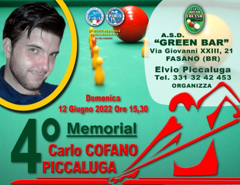 Torna il «Memorial Carlo Cofano Piccaluga» - Osservatorio Fasano