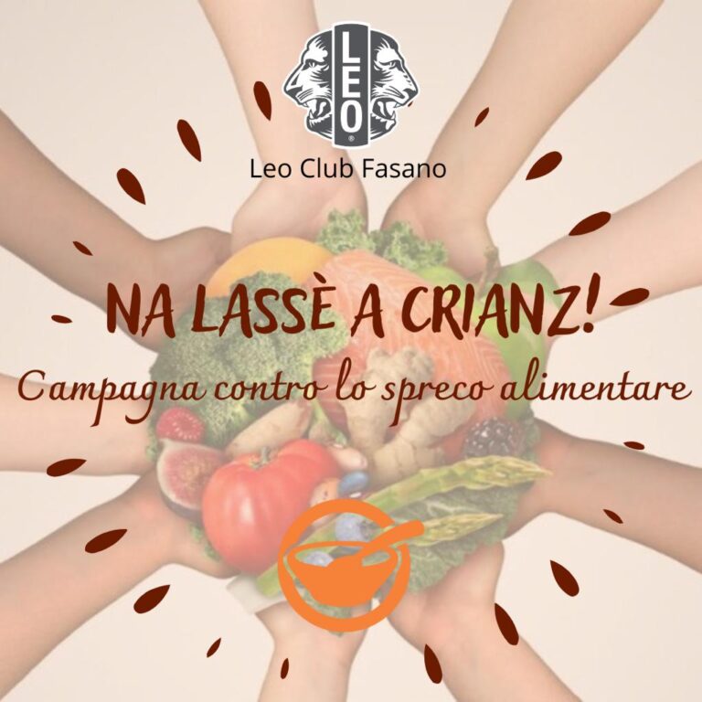Leo Club: al via il progetto “NA LASSE’ A CRIANZ!” - Osservatorio Fasano