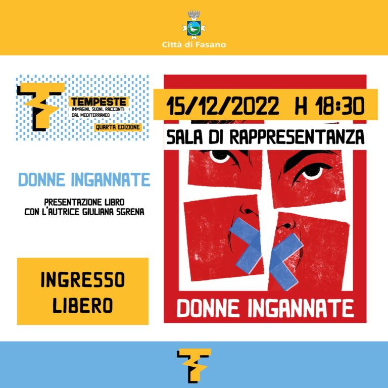 Festival Tempeste - Immagini, suoni e racconti dal Mediterraneo: chiusura con Giuliana Sgrena - Osservatorio Fasano