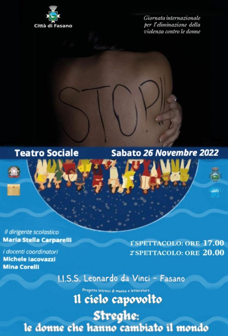 “Il cielo capovolto. Streghe: le donne che hanno cambiato il mondo “Il cielo capovolto. Streghe: le donne che hanno cambiato il mondo - Osservatorio Fasano
