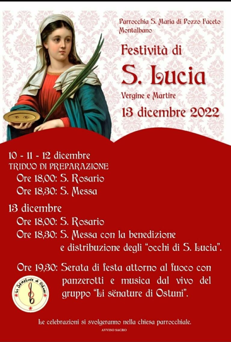 Montalbano celebra S.Lucia - Osservatorio Fasano