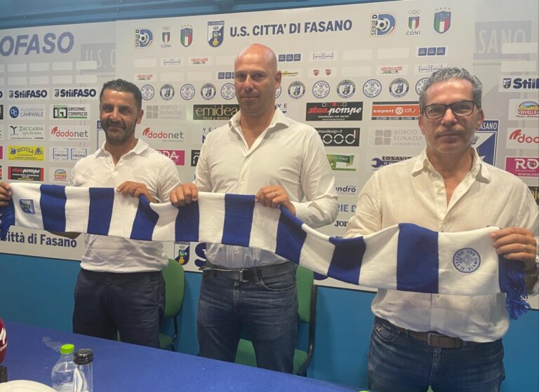 Luca Tiozzo si presenta alla città, è lui il nuovo allenatore dell’Us Città di Fasano - Osservatorio Fasano
