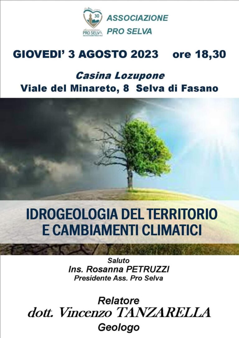 Associazione Pro Selva: due nuovi appuntamenti di Selva Estate 2023 - Osservatorio Fasano
