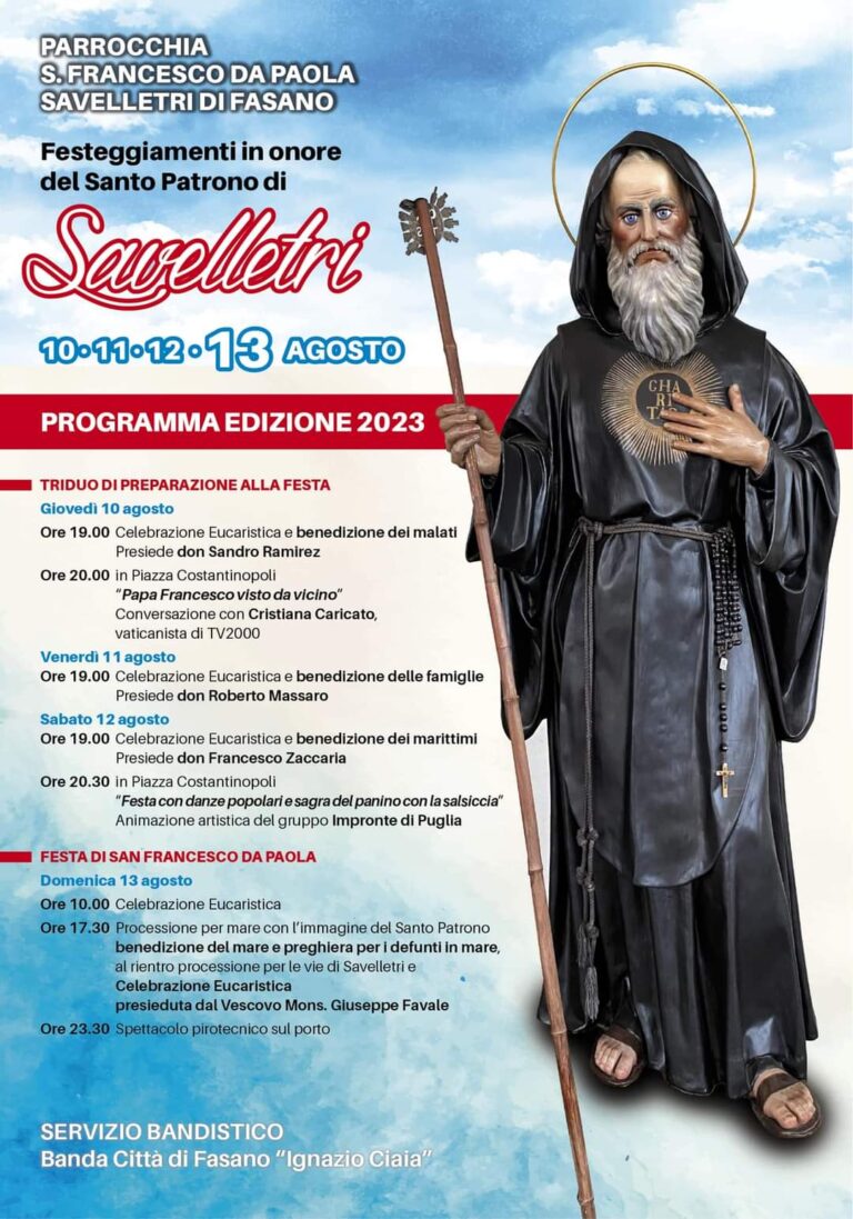 Savelletri festeggia San Francesco da Paola Savelletri festeggia San Francesco da Paola - Osservatorio Fasano