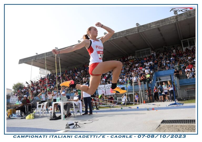 Buona prova di Sophia Maria Speciale ai Campionati Nazionali Cadetti di atletica - Osservatorio Fasano