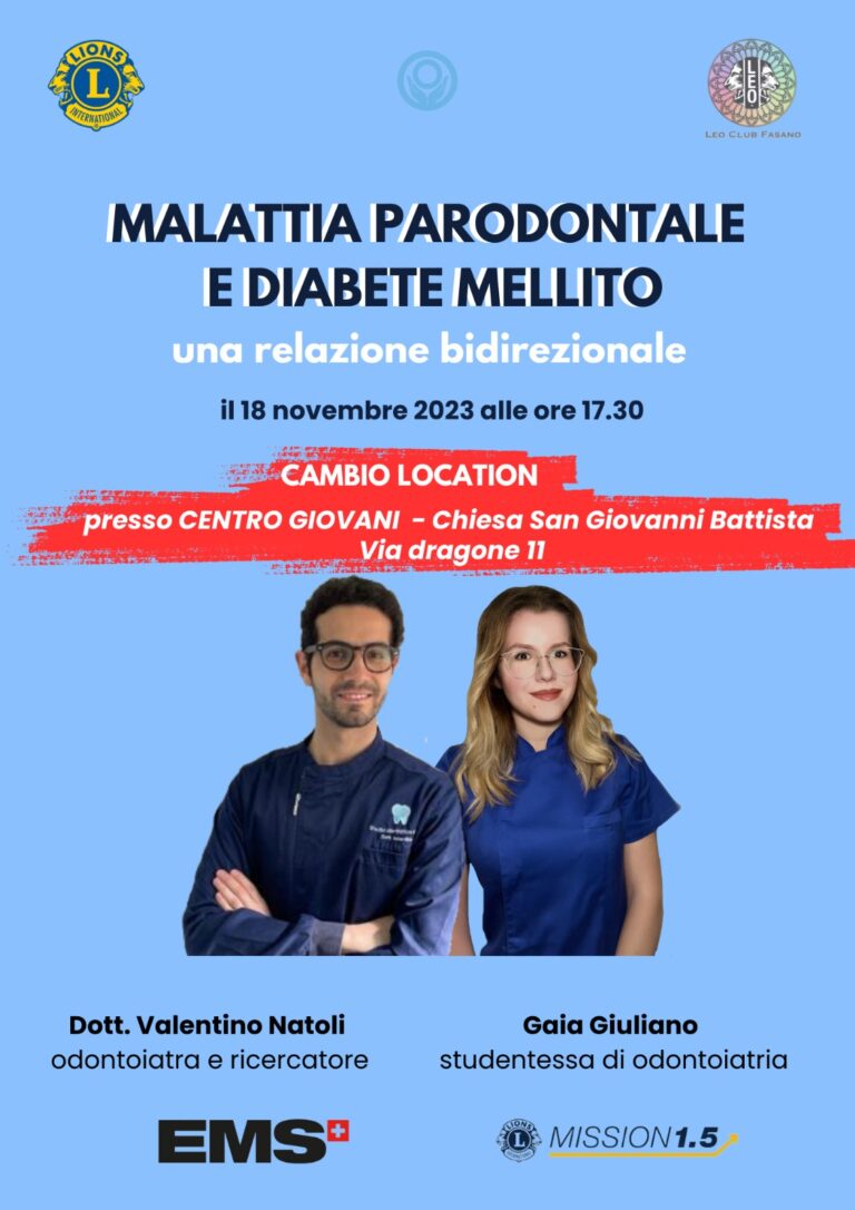Variazione luogo del convegno organizzato dal Leo Club Fasano Variazione luogo del convegno organizzato dal Leo Club Fasano - Osservatorio Fasano