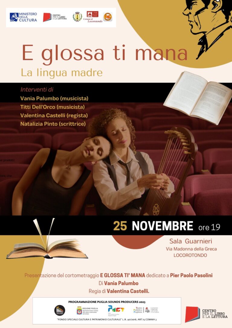 Spettacolo a Locorotondo "E Glossa Ti’ Mana” - Osservatorio Fasano