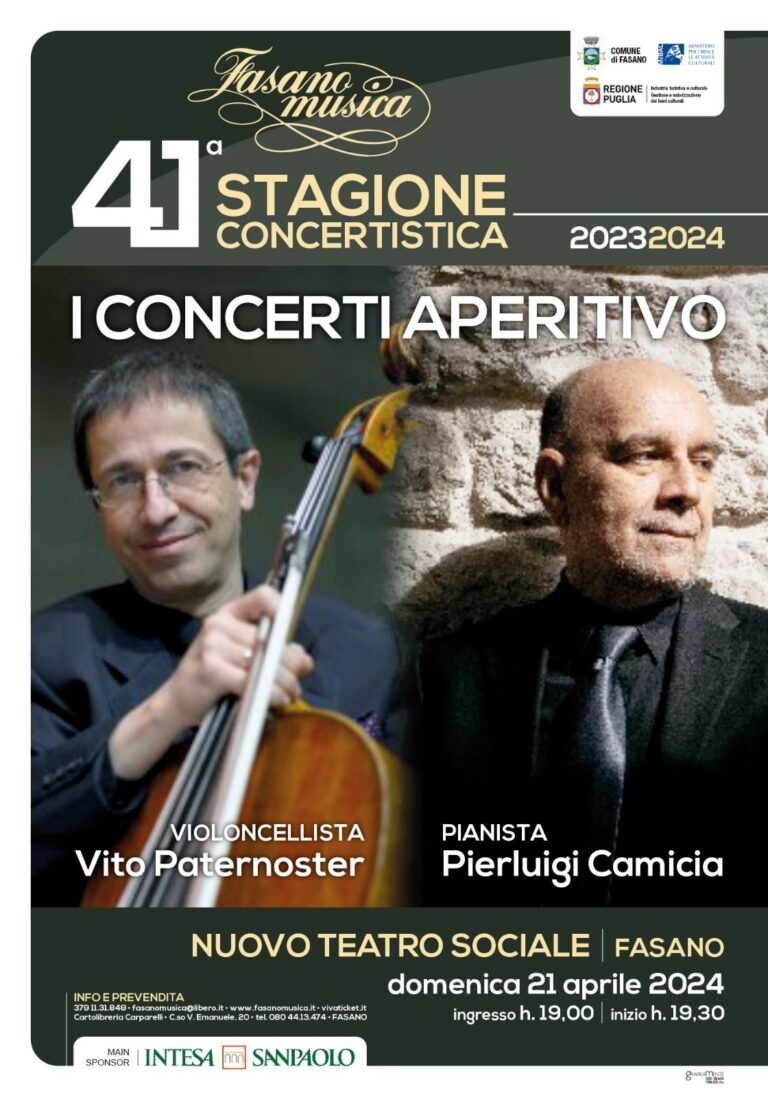 Domani sera prendono avvio i Concerti Aperitivo di Fasanomusica - Osservatorio Fasano