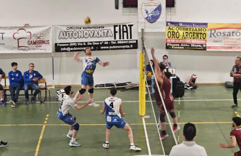Sconfitta per la Pallavolo Rosato Banco Metalli Fasano nel giorno della festa - Osservatorio Fasano