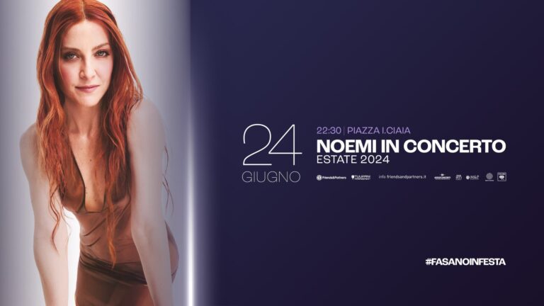 Il Comitato Feste Patronali Fasano annuncia il cantante che concluderà i festeggiamenti: Noemi - Osservatorio Fasano
