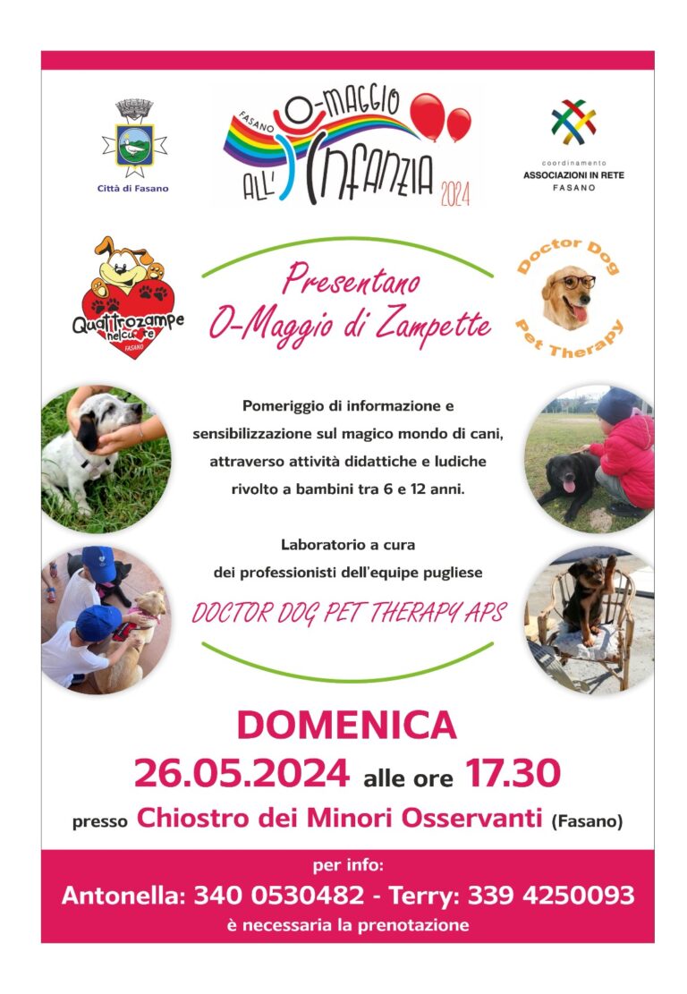 O-Maggio di zampette - Osservatorio Fasano