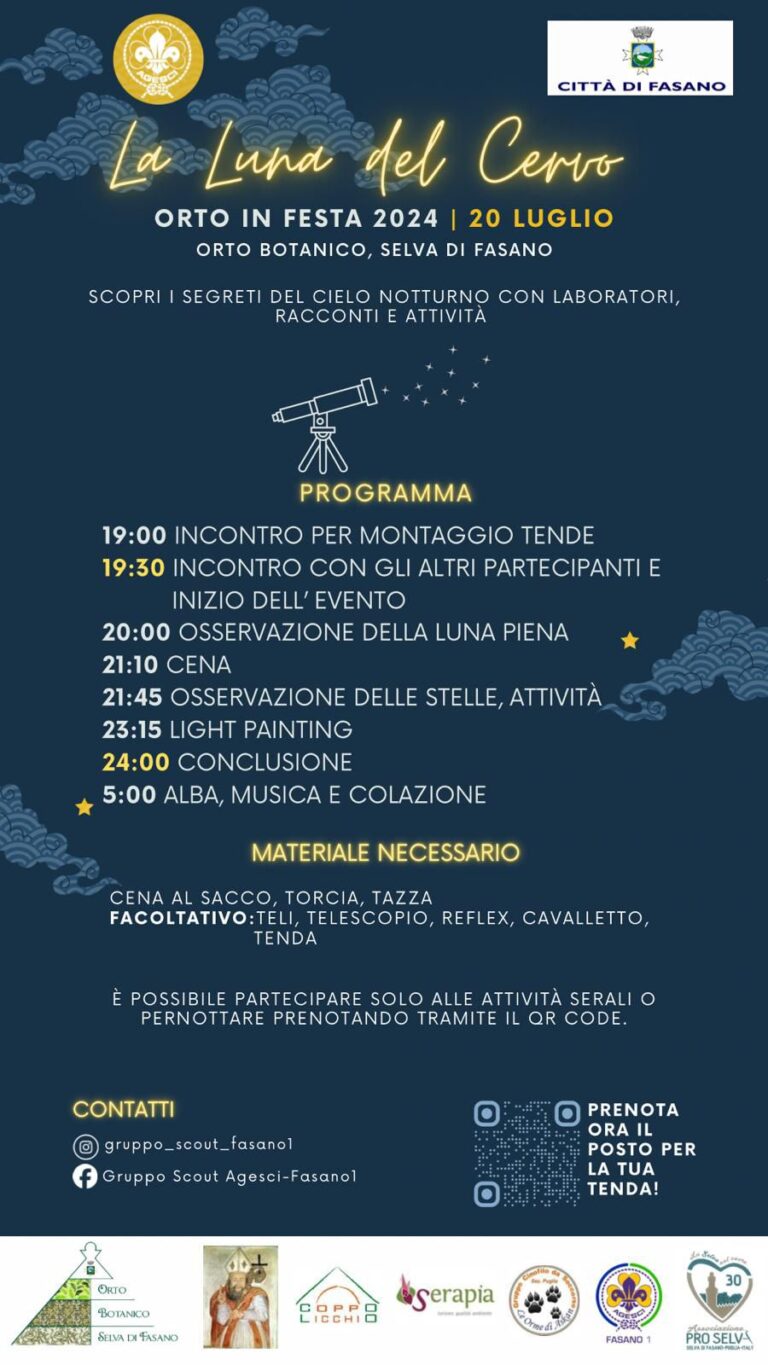 La Luna del Cervo a Orto in Festa - Osservatorio Fasano