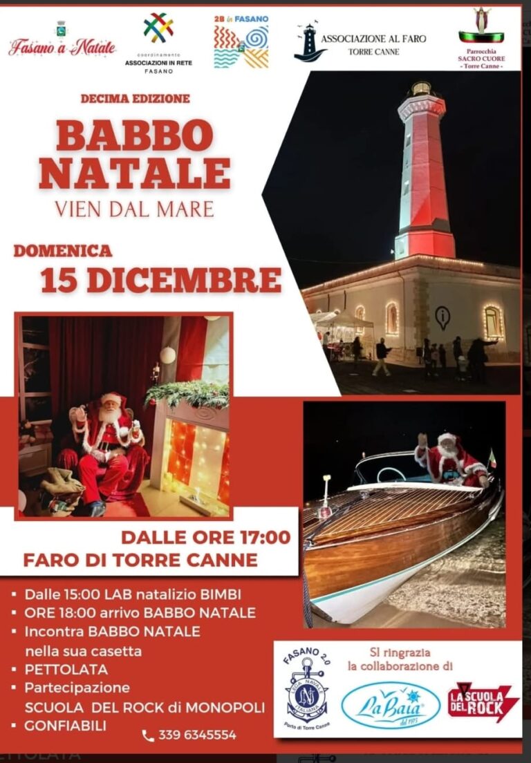10ª edizione di "Babbo natale vien dal Mare" - Osservatorio Fasano
