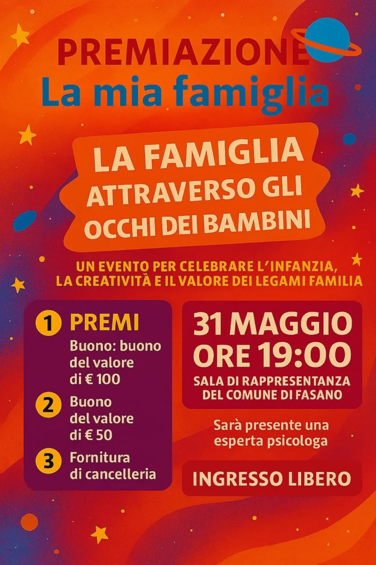 "La mia famiglia": festa della creatività e dei legami familiari a Fasano - Osservatorio Fasano