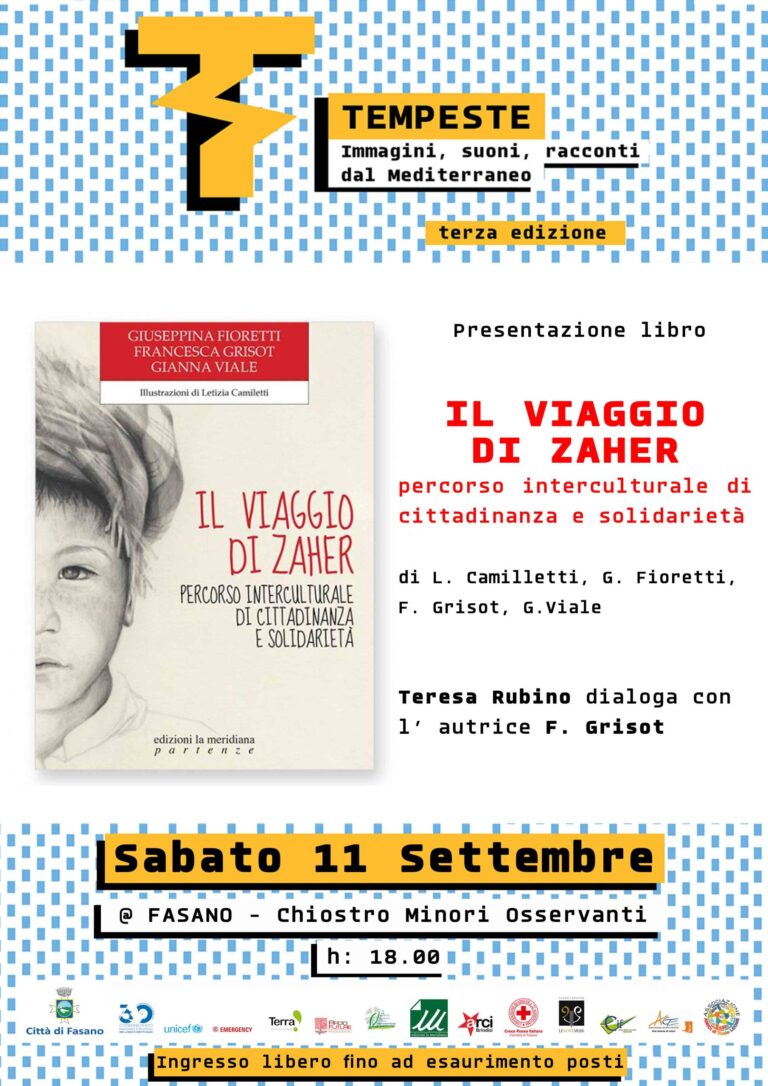 Il viaggio di Zaher, al Festival 'Tempeste' la presentazione del volume didattico dedicato ad un minore afghano - Osservatorio Fasano