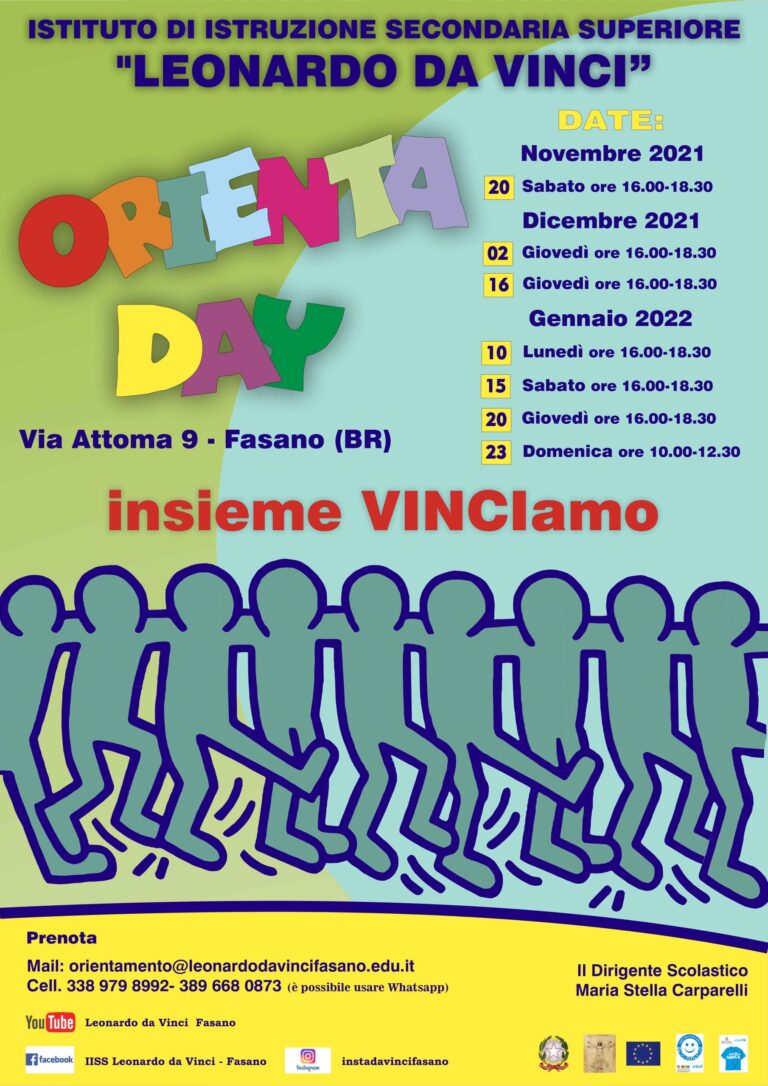 Sabato 20 novembre primo open day del 'da Vinci' - Osservatorio Fasano