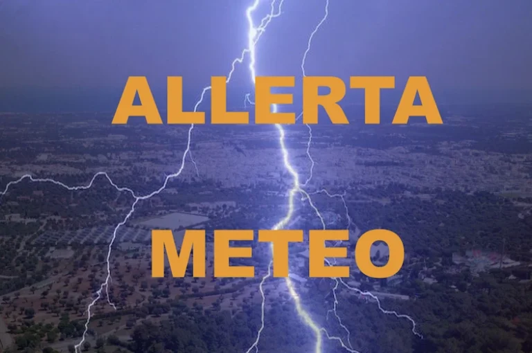 Allerta meteo di livello Arancione per precipitazioni a carattere temporalesco Allerta meteo di livello Arancione per precipitazioni a carattere temporalesco - Osservatorio Fasano