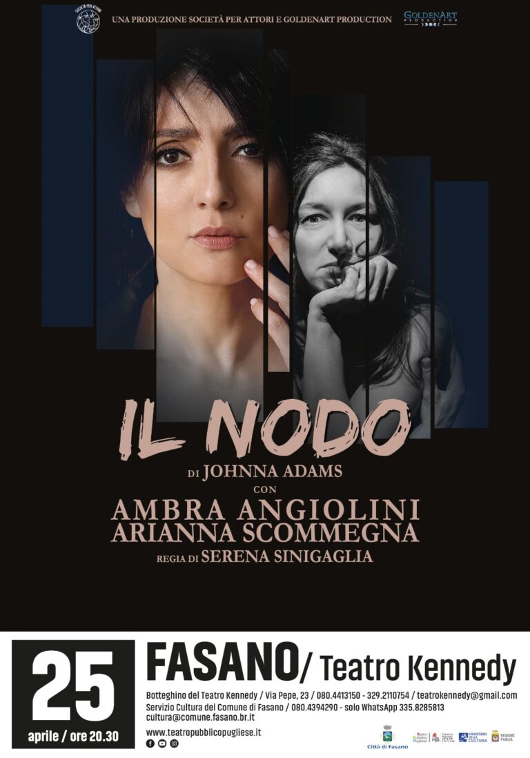 Teatro, Ambra Angiolini chiude la stagione di prosa con «Il nodo» - Osservatorio Fasano