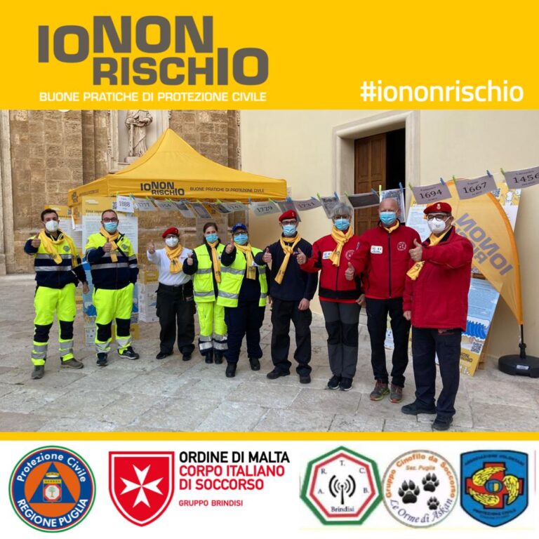 'Io non rischio': campagna nazionale per le buone pratiche di Protezione Civile - Osservatorio Fasano