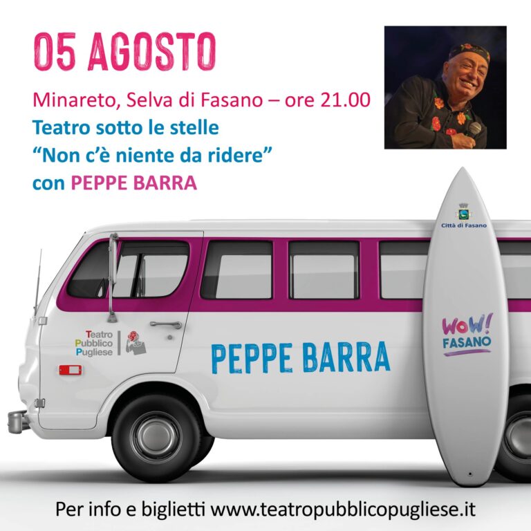 'Teatro sotto le Stelle', il 5 agosto Peppe Barra con 'Non c'è niente da ridere' - Osservatorio Fasano