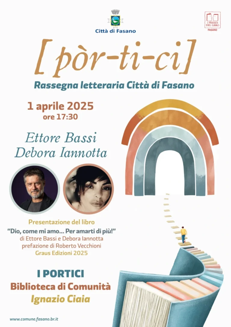 "Dio, come mi amo... Per amarti di più!": Ettore Bassi presenta il suo libro a Fasano - Osservatorio Fasano