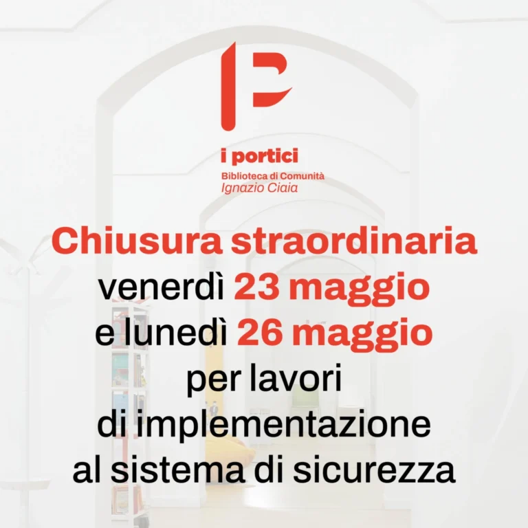 Chiusura straordinaria della Biblioteca di Comunità Chiusura straordinaria della Biblioteca di Comunità - Osservatorio Fasano