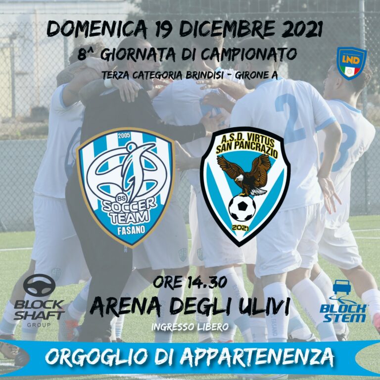 Scontro al vertice tra la Bs Fasano e la Virtus San Pancrazio - Osservatorio Fasano