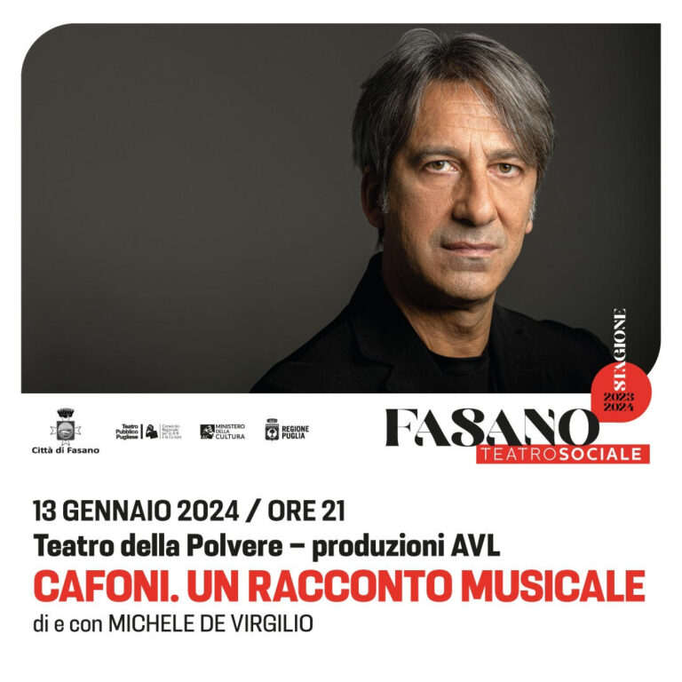 Parte sabato 13 gennaio la stagione TPP al Teatro Sociale di Fasano - Osservatorio Fasano