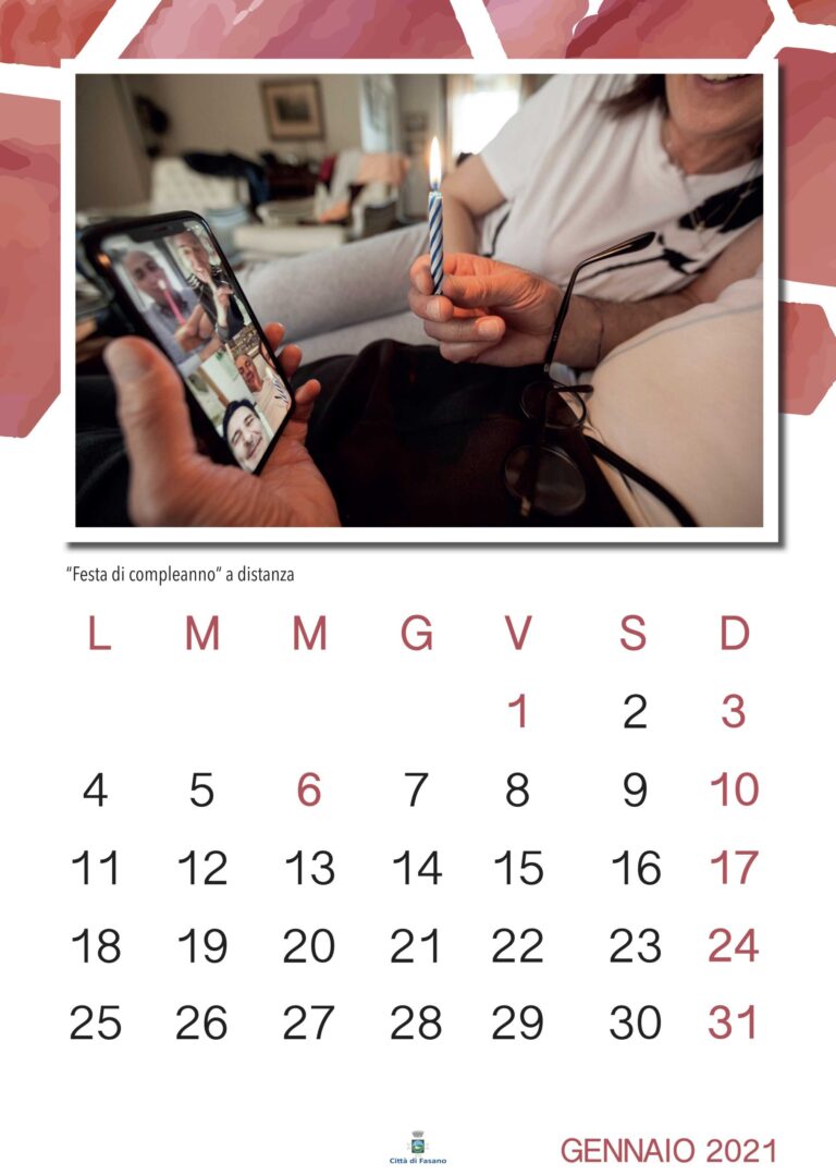 ‘Fasano unita e solidale’, i mesi difficili del lockdown raccontati nel calendario 2021 'Fasano unita e solidale', i mesi difficili del lockdown raccontati nel calendario 2021 - Osservatorio Fasano