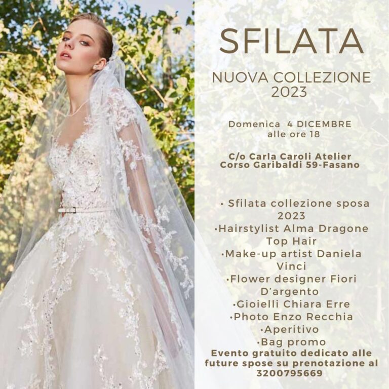 L’atelier Carla Caroli presenta la nuova collezione sposa L'atelier Carla Caroli presenta la nuova collezione sposa - Osservatorio Fasano