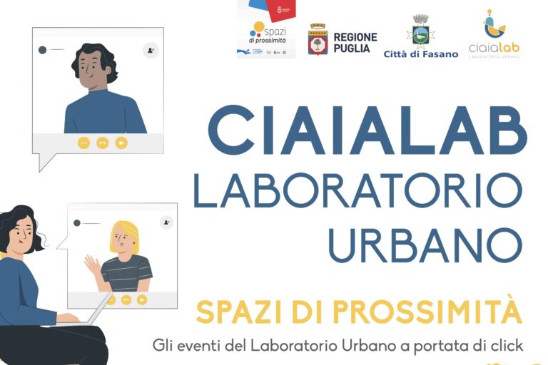 Presentato il progetto 'Rigenerazione Urbana, Sociale ed Economia' del Ciaialab - Osservatorio Fasano