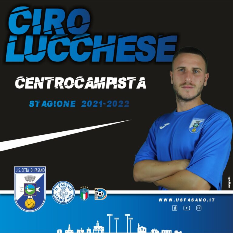 Ciro Lucchese è biancazzurro: gran colpo per il centrocampo - Osservatorio Fasano