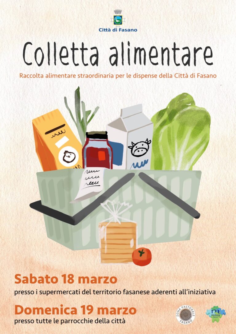 Colletta alimentare: raccolta straordinaria per le dispense della Città di Fasano - Osservatorio Fasano