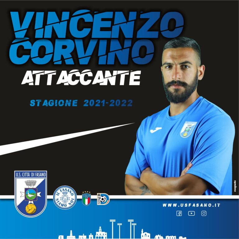L'attaccante Vincenzo Corvino di nuovo in Biancazzurro - Osservatorio Fasano