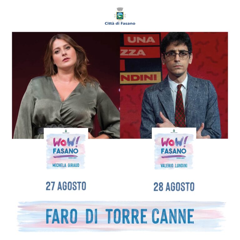 Costa dei Trulli, a Fasano per il Festival 2021 ecco Michela Giraud e Valerio Lundini - Osservatorio Fasano