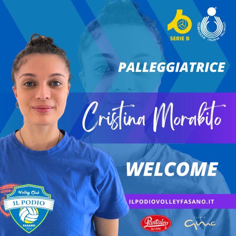 È la palleggiatrice Cristina Morabito il primo acquisto ufficiale della Pantaleo Podio Volley Fasano È la palleggiatrice Cristina Morabito il primo acquisto ufficiale della Pantaleo Podio Volley Fasano - Osservatorio Fasano