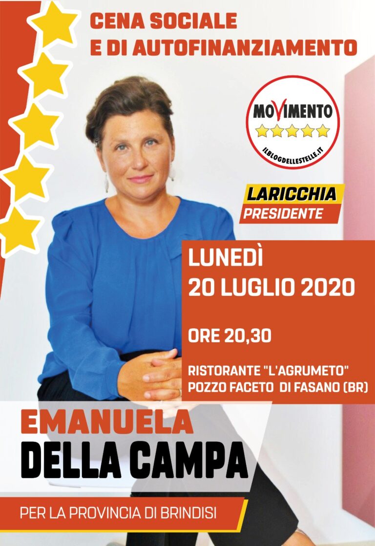 Emanuela Della Campa candidata per i M5S alle regionali - Osservatorio Fasano