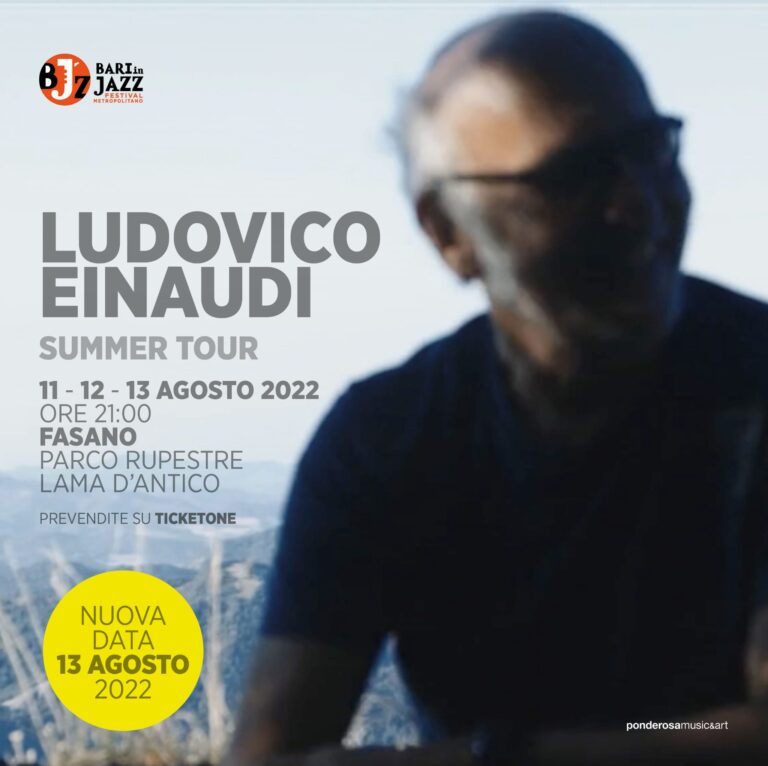 Ludovico Einaudi fa tris: nuova data il 13 agosto - Osservatorio Fasano