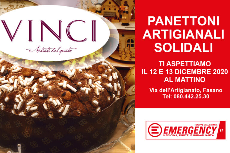 Il Panettone solidale del Bar Vinci per Emergency - Osservatorio Fasano