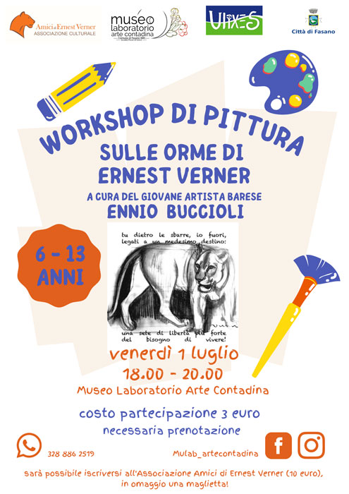 Mulab: ‘Sulla orme di Ernest Verner’ Mulab: 'Sulla orme di Ernest Verner' - Osservatorio Fasano