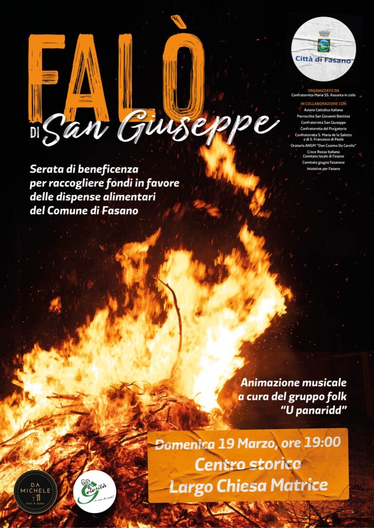 Torna il Falò di San Giuseppe - Osservatorio Fasano