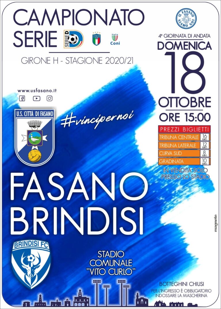 600 spettatori per il Fasano - Osservatorio Fasano